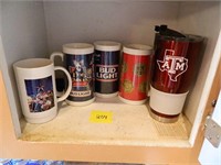 Bud Light, Texas A&M, Dallas Cowboys Mugs