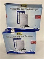 2 PACK OF 12 PCS TETRA WHISPER BIO-BAG FILTER