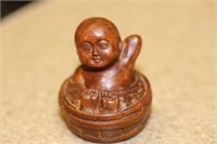 Signed Japanese Wood Netsuke