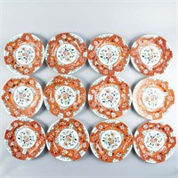 TWELVE COALPORT DINNER PLATES