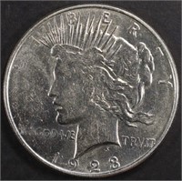 1923-D PEACE DOLLAR NICE BU