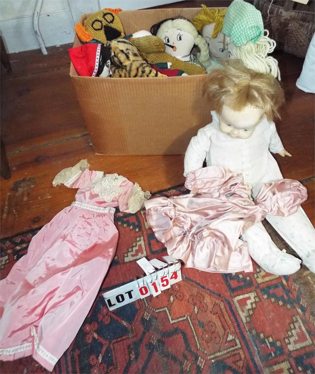 asst. rag dolls & composition. as is,