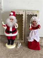 24" RENNOC Animated & Illuminated Mr. & Mrs Claus