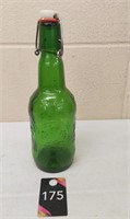 Vintage Grolsch Green Glass Bottle
