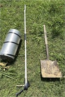 Half Shovel, arc mate grabbers, piece of metal