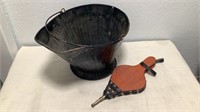 Fire Place / Wood Stove Ash Bucket & Bellows