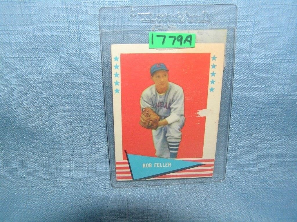 Bob Feller 1961 Fleer baseball card