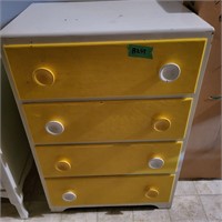 B257 Retro wood chest of drawers