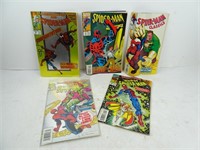 Lot of 5 Spiderman Comic Books