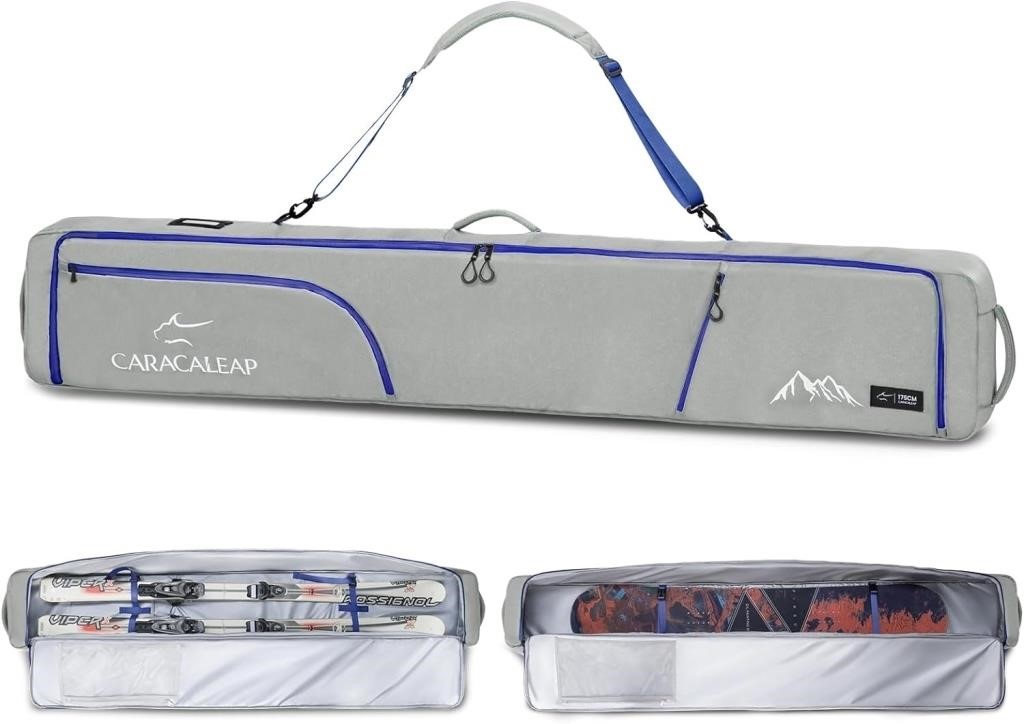 Ski Snowboard Bag - 175cm - Gray