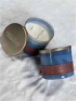 $54 2X Bath/Body Works Palo Santo Candle A56