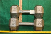 Dumb Bell Weights 30 lbs and 20 lbs
