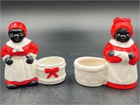 2 Vintage Aunt Jemima Toothpick Holders