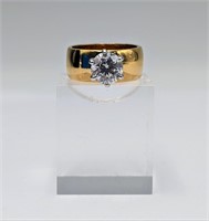 18k Gold Plated Ring w/CZ