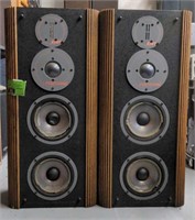 Pair of Vtg. Emit polysome RS5 speakers