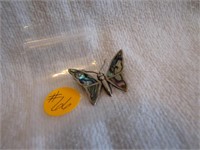 Vintage Mexico 925 Silver Butterfly Brooch Pin
