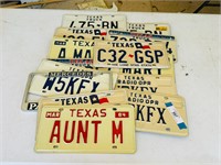 Lot of ASST Texas License Plates