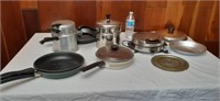 Pots, pans and waffle iron
