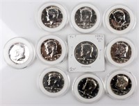 Coin10 JFK Proof Half Dollars Silver!