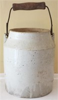 Stoneware Crock W/ Handle, no lid - 9.5"