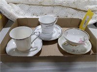 Teacups & Saucers, Noritake & Bavaria