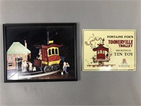 2pc Toonerville Trolley Wall Decor