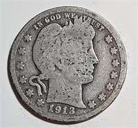 1913 Barber Quarter