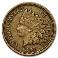1862 Full Liberty Indian Head Cent