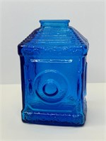 Vintage Wheaton NJ Federal Blue Glass Vase