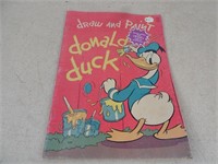 Vintage 1936 Draw and Paint Donal Duck Book
