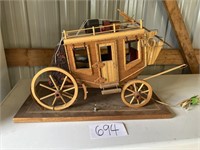 Vintage Hand Crafted Stagecoach- 24x14x15