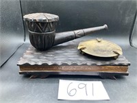 Vintage Musical  Ashtray and Tobacco Holder