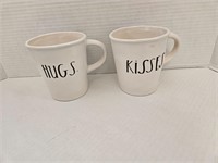 Rae Dunn Hugs & Kisses Mug Set