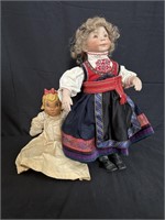 Antique porcelain dolls