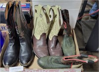 3 SETS OF CHILDRENS COWBOY BOOTS