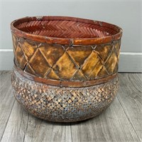 Bamboo and Wicker Basket