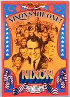 NIXONS THE ONE 1968 CAMPAIGN POSTER