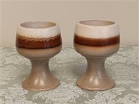 2 CERAMIC CUPS MADE IN CANADA