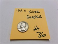 1962 silver quarter