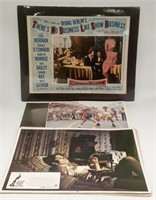 (J) Movie lobby cards assorted titles size 11 x