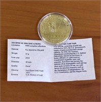 American Mint Fort Knox "History of Gold" Coin
