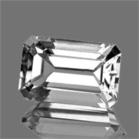 Natural Brazil White Topaz 8x6 MM [Flawless-VVS]