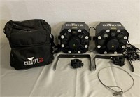 2 Chauvet Swarm 5FX Lights W/ Hardware & Bag