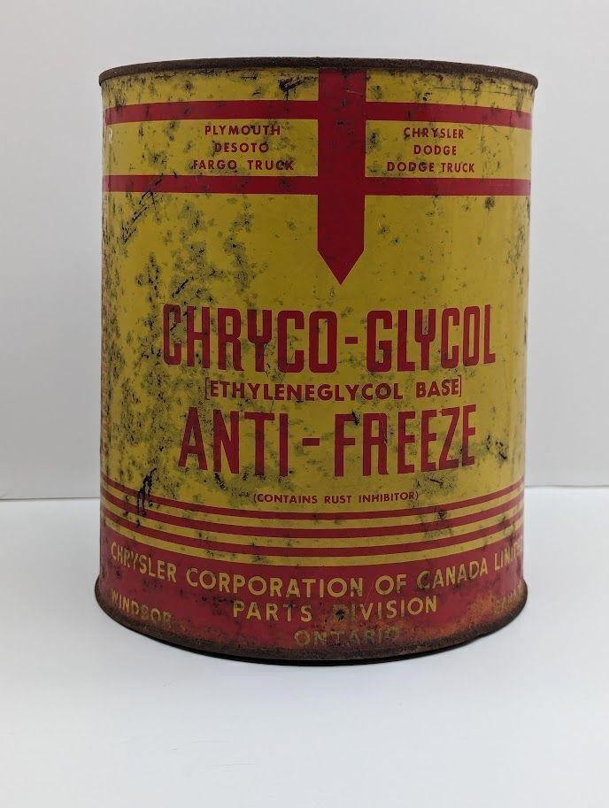 Chryco-Glycol Anti-Freeze Can Empty Gallon