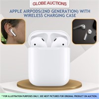 APPLE AIRPODS(2ND GEN) W/ WIRELESS CHARGING CASE