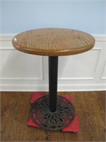 UNIQUE HIGH TOP TABLE IRON WELDED BASE 41 X 30