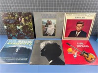 6X RECORD ALBUMS VINTAGE