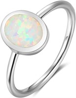 Oval Cut 1.25ct Fire Opal Solitaire Ring
