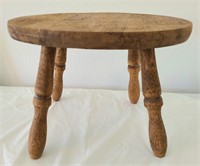Small Old Wooden Stool