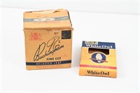 WHITE OWL CIGAR PACK & BUCKINGHAM TOBACCO BOX